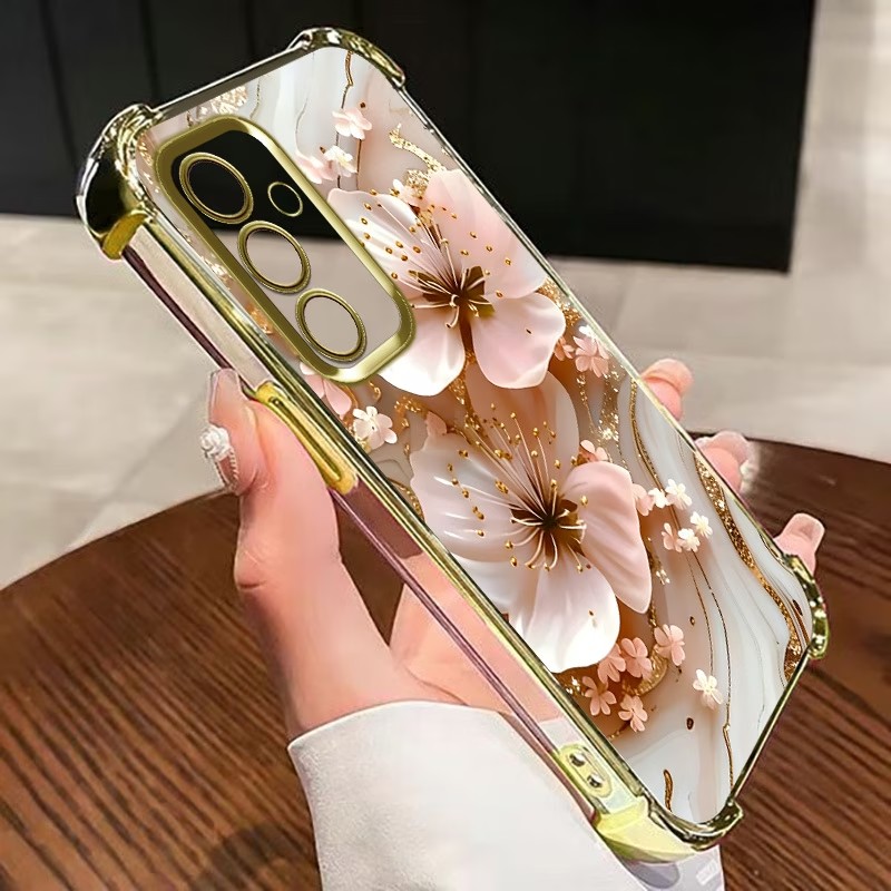 Electroplated Flower Clear Pho - Samsung Galaxy S25 ulasan dan harga