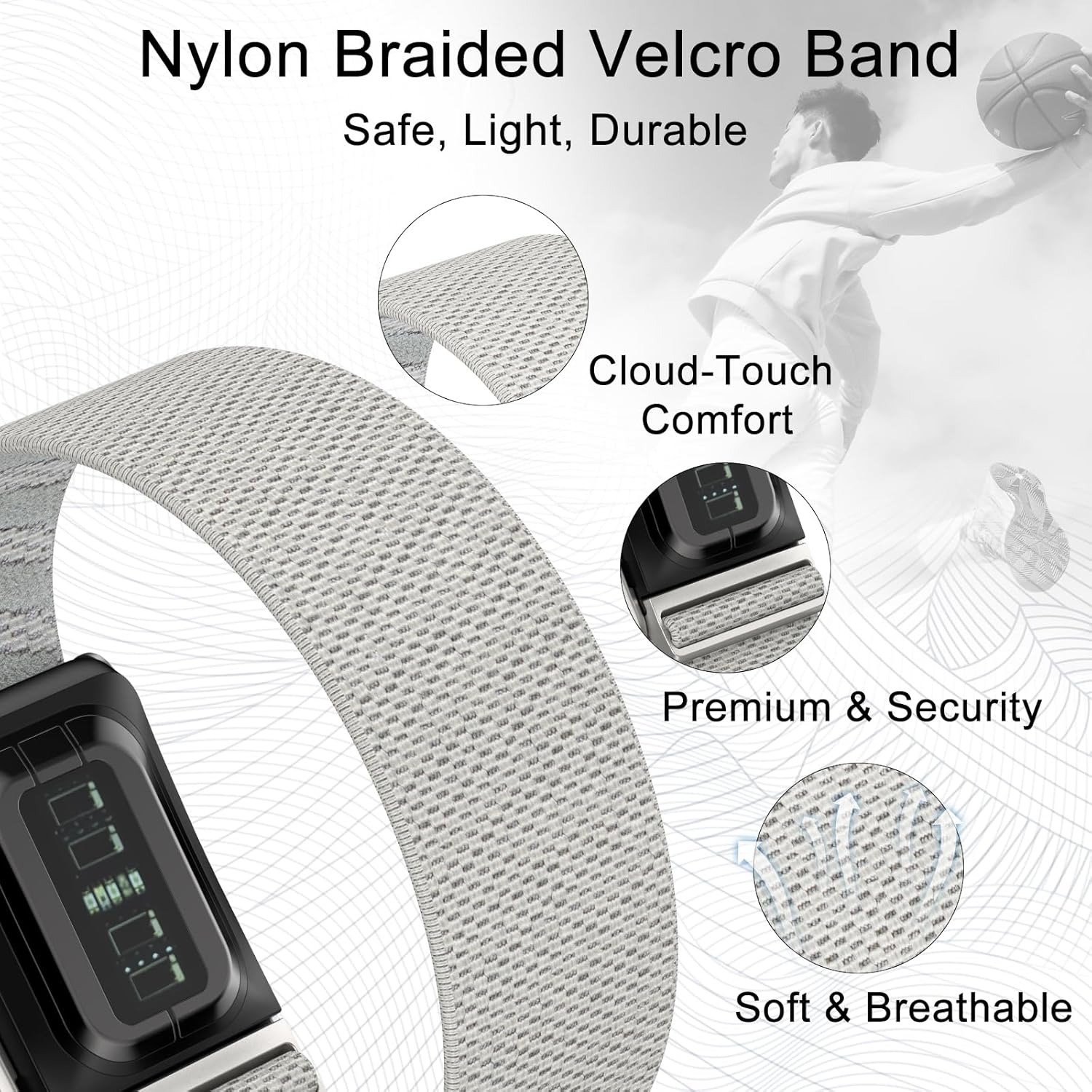 Elastic Nylon Arm Bicep Band F - Sport Loop Strap ulasan dan harga