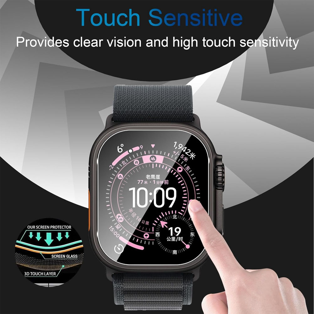Tempered Glass For Apple Watch - Watch Case Bumper ulasan dan harga