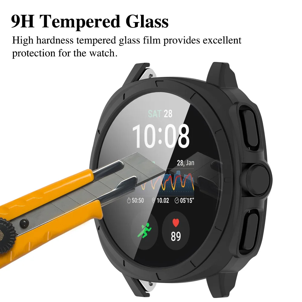 Glass+Case for Samsung Galaxy  - Samsung Smartwatch Accessories ulasan dan harga