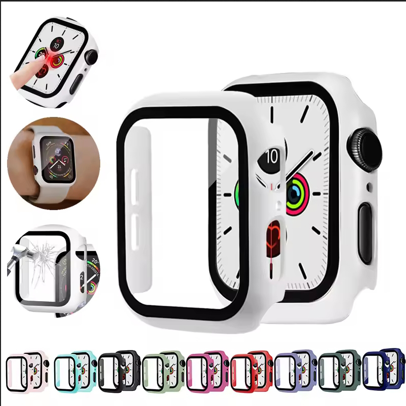 Tempered Glass+Cover For Apple - Watch Case Bumper ulasan dan harga