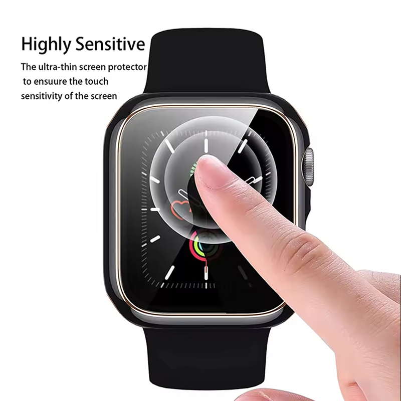 Tempered Glass+Cover For Apple - Watch Case Bumper ulasan dan harga