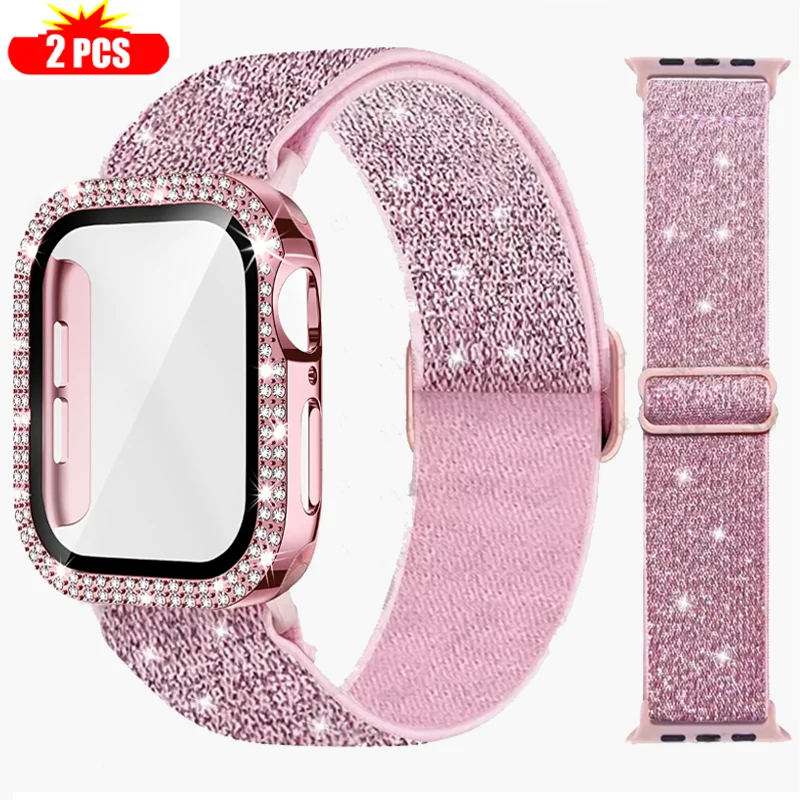 Band+Case for Apple Watch 45mm - Smartwatch Watch Accessories For Women ulasan dan harga