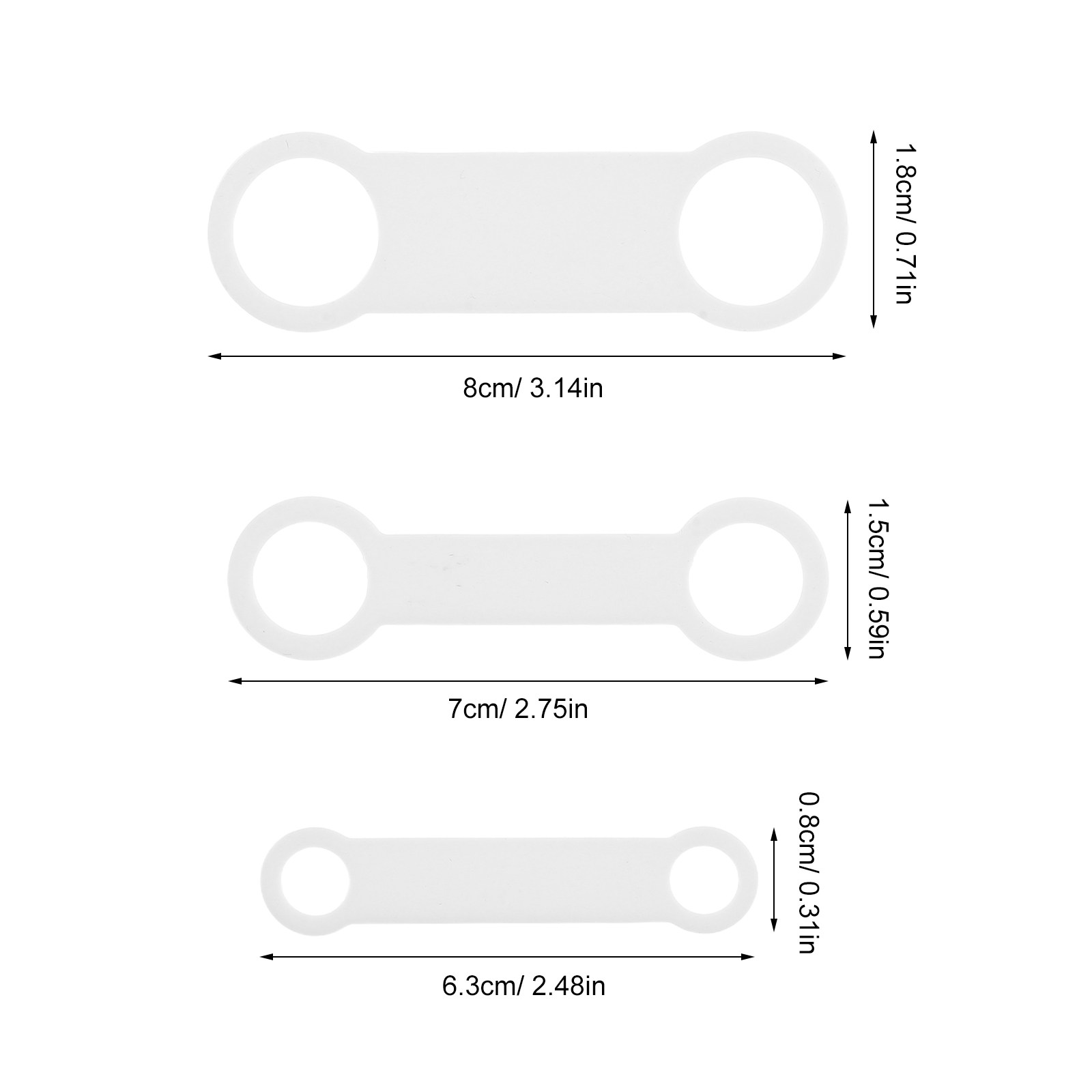 6Pcs Silicone Dog Tag Slide on - Silicone Band Replacement ulasan dan harga