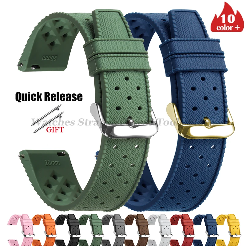 Tropic Silicone Watch Strap 18 - Fossil Smartwatch Accessories ulasan dan harga