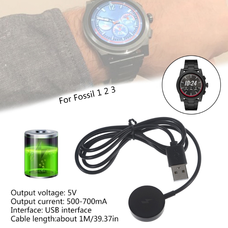 USB Watch Charger Adapter Smar - Fossil Smartwatch Accessories ulasan dan harga