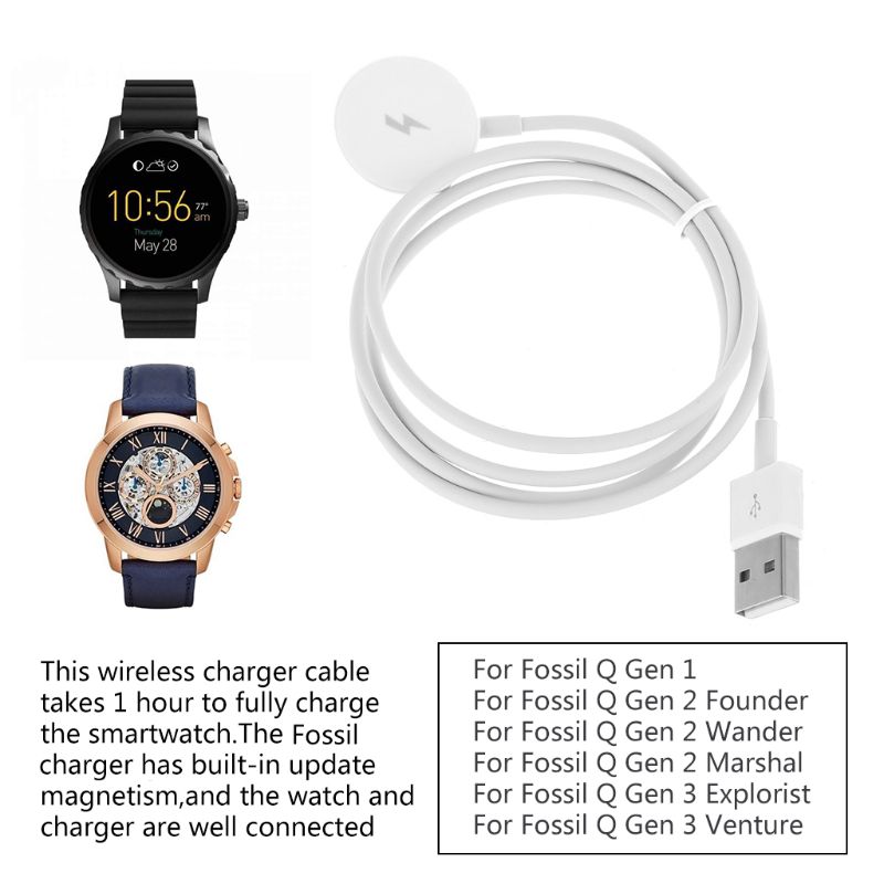 USB Watch Charger Adapter Smar - Fossil Smartwatch Accessories ulasan dan harga