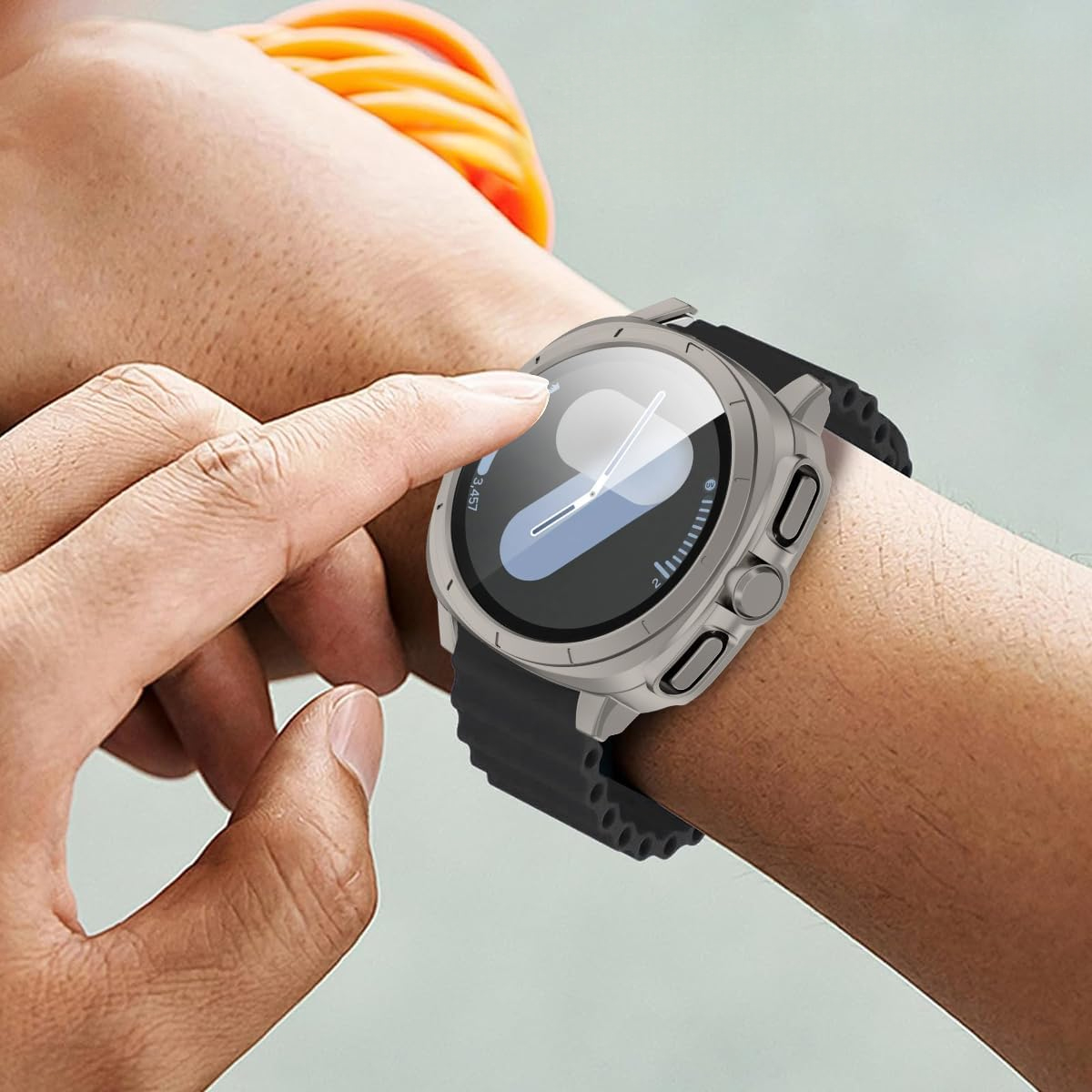 Glass+Case For Samsung Galaxy  - Samsung Smartwatch Accessories ulasan dan harga