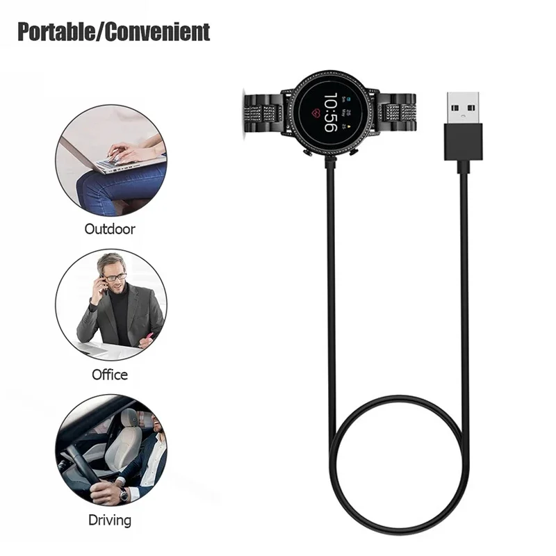 1M USB Magnetic Fast Charger D - Fossil Smartwatch Accessories ulasan dan harga